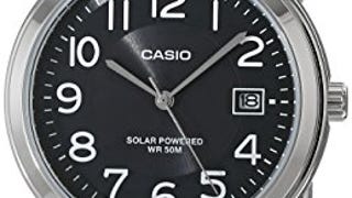 Casio Unisex MTP-S100D-1BVCF Solar Easy Reader Analog Display...