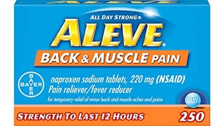 Aleve Back and Muscle Pain Tablets, Fast Acting All Day...