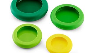 Farberware Food Huggers Reusable Silicone Food Savers, Set...