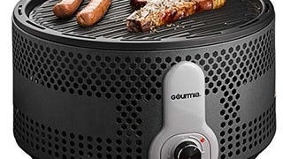 Gourmia GBQ330 Portable Charcoal Electric BBQ Grill - Great...