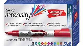 BIC Intensity Advanced Colorful Dry Erase Markers, Chisel...