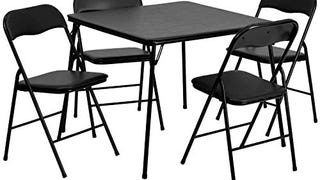 Flash Furniture Madison 5-Piece Folding Card Table and...