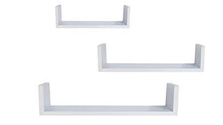 EWEI'S HomeWares 3 Floating U Shelves,8.5" D x 17.9" W...