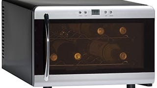 8-Bottle Wine Cooler, Glass Door