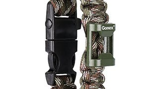 Gonex 550 Paracord Premium Paracord Bracelet with Fire...