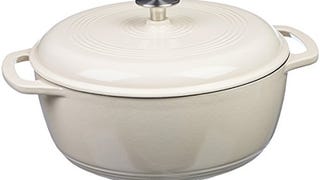 AmazonBasics Enameled Cast Iron Covered Dutch Oven, 4.3-...