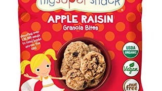 MySuperSnack Organic Granola Bites (Apple Raisin) - 12...