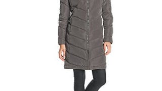 Calvin Klein Women's Mid Length Chevron Down Coat, Titanium,...