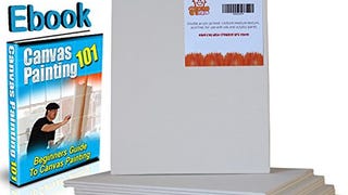 12x Canvas Panels 8X10" Made in USA - Pack of 12 Inch Blank...
