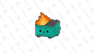 Lil Dumpster Fire Enamel Pin