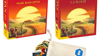 Catan Board Game with Catan 5-6 Player Extension Bundle...