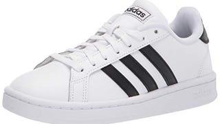 adidas men's Grand Court Sneaker, White/Black/White, 10...