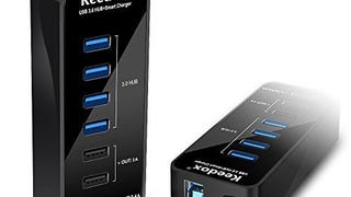 Keedox Universal 7-Port (4 Data Ports & 3 Charging Ports)...