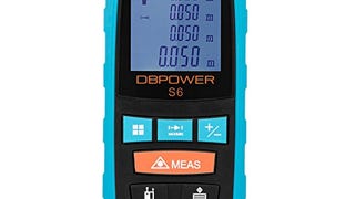 DBPOWER Extended Ruler 40M/132FT Laser Meter IP54 Water,...