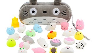 Mochi Squishy Toys 20-Pcs Pack - FREE Kawaii Cat Carrying...