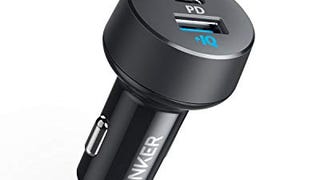 USB C Car Charger, Anker 30W 2-Port Type C Fast Car Charger...