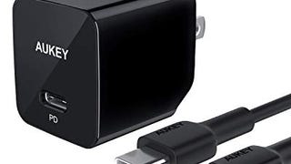 iPhone Fast Charger, AUKEY 18W USB C Charger with Power...