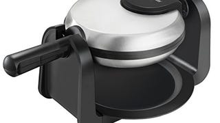 BLACK+DECKER Flip Waffle Maker, WM1404S, 7" Round Belgian...