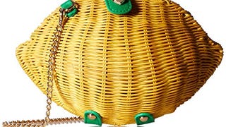 Betsey Johnson Don't Be Tarty Yellow Straw Lemon...