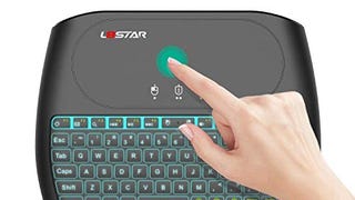 L8star Mini Wireless Touchpad with Keyboard- 2.4Ghz Gaming...