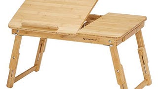 SONGMICS Laptop Desk for Bed or Sofa with Tilting Top, Breakfast...