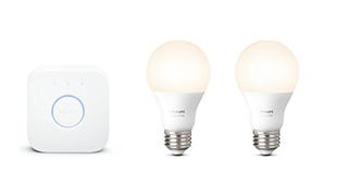 Philips Hue White A19 60W Equivalent Smart Bulb Starter...