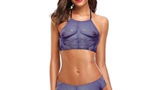 Thanos Women's Sexy Halter Two Pieces Swimsuit High Waist...