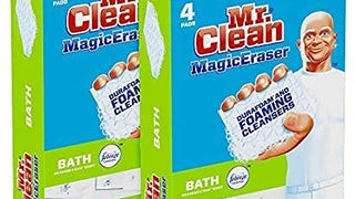 Mr. Clean Magic Eraser Bath Scrubber, 4 Count (Pack of...