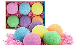 Bath Bombs Gift Set, Anjou 6 x 4.0 oz Vegan Natural Essential...