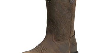 ARIAT mens Groundbreaker Pull-on Steel Toe Work Boot, Brown,...