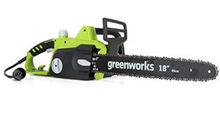 Greenworks 14.5 Amp 18-Inch Corded Chainsaw 20332, Green/...