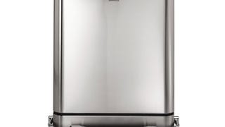 simplehuman Steel Bar Step Trash Can Recycler, Stainless...