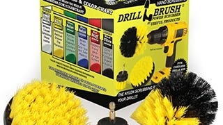 Drill Brush Attachment - Bathroom Surfaces Tub, Shower,...