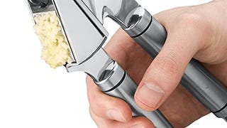 Greenco Heavy Duty Solid Stainless Steel Garlic Press, Crusher,...