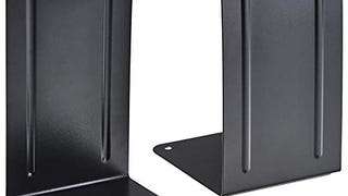 Acrimet Premium Metal Bookends (Heavy Duty) (Black Color)...