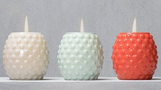 TIKI Brand 9 oz. - 3 Pack - Bubble Votive Candle Glass...