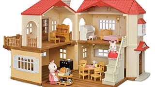 Calico Critters Red Roof Country Home - Dollhouse Playset...