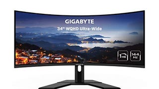 GIGABYTE G34WQC 34" 144Hz Ultra-Wide Curved Gaming Monitor,...