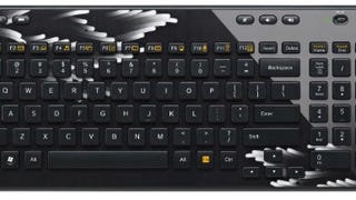 Logitech K360 Wireless Keyboard - Coral Fan