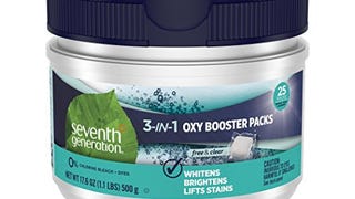 Seventh Generation Laundry Stain Remover Packs Oxy Booster...