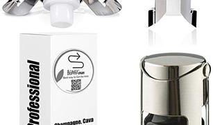 Champagne Sealer Stopper, BGMAX 3 Pack Stainless Steel...