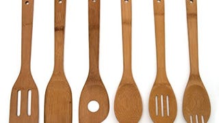 Lipper International 826 Bamboo Wood Kitchen Tools in Mesh...