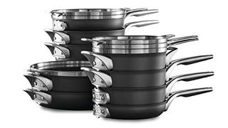 Calphalon 15-Piece Pots and Pans Set, Stackable Nonstick...