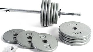 CAP Barbell Standard 1-Inch Barbell Weight Set, 100-...