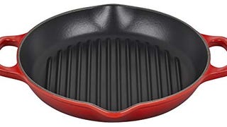 Le Creuset Enameled Cast Iron Signature Deep Round Grill,...