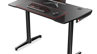 EUREKA ERGONOMIC 43 Inch Curved Gaming Desk with Phone...