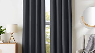 Amazon Basics Room Darkening Blackout Window Curtain with...