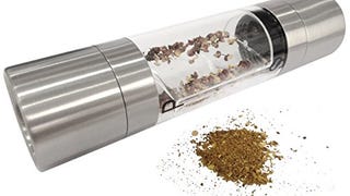 Attmu Salt and Pepper Grinder Set, 2 in 1 Stainless Steel...