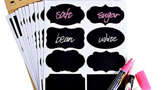 Veego Chalkboard Labels, 80 PCS Premium Chalk Stickers...