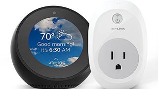 Echo Spot - Black + TP-Link Smart plug